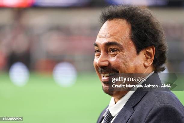 Former Mexico International and Real Madrid player Hugo Sanchez during the pre-season friendly match between FC Barcelona and Real Madrid at AT&T...