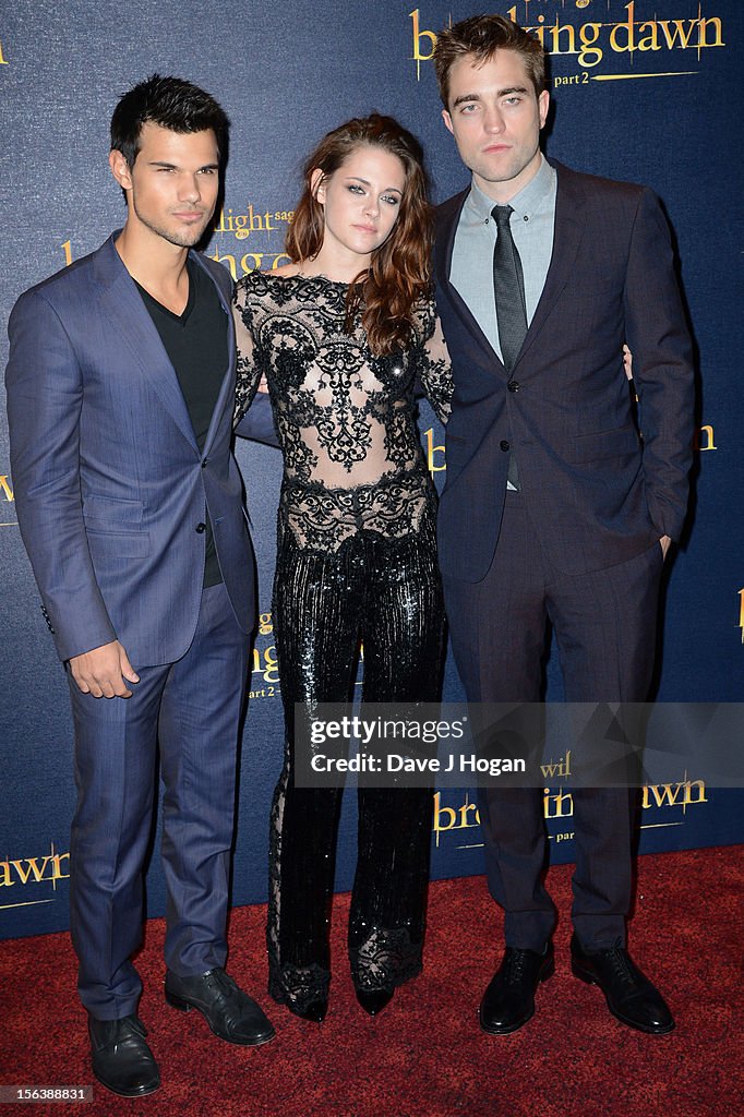 The Twilight Saga: Breaking Dawn Part 2 - UK Premiere - Inside Arrivals