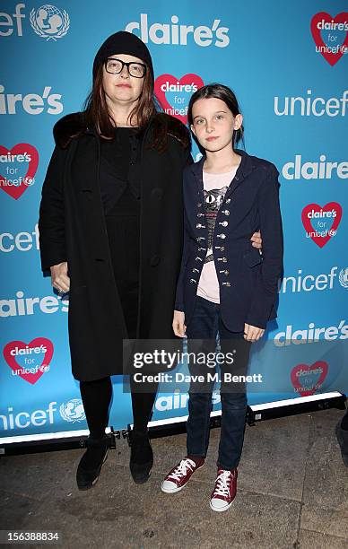 Bennett arrives at a party celebrating the partnership between international fashion retailer Claire's and the world's leading children's...