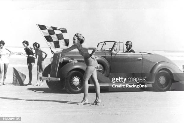March 1936: Driven by Doc McKenzie, this Buick pace car was used in a number of publicity shots preceding the first organized stock car race to be...