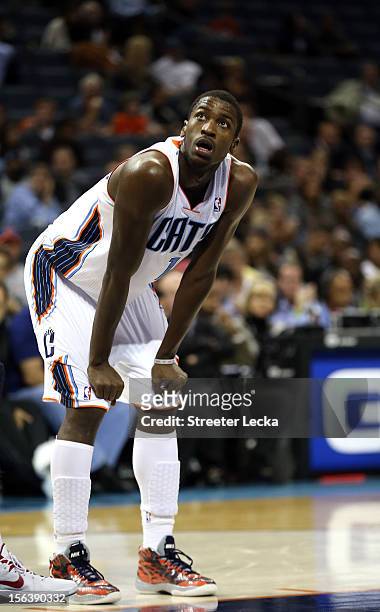 Michael Kidd-Gilchrist of the Charlotte Bobcats during their game at Time Warner Cable Arena on November 13, 2012 in Charlotte, North Carolina. NOTE...