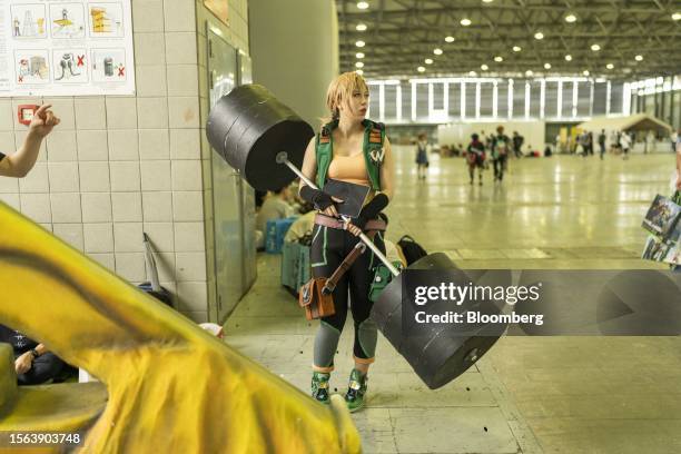 An attendee in cosplay at the ChinaJoy gaming expo in Shanghai, China, on Friday, July 28, 2023. The event runs through July 31. Source: Bloomberg