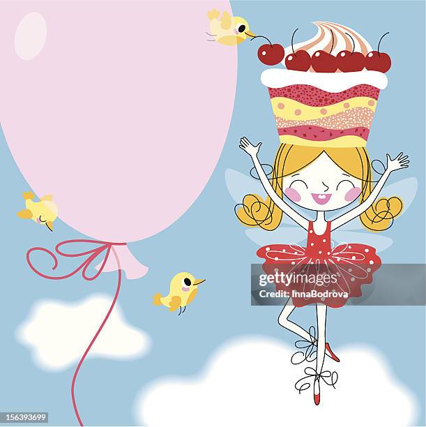 birthday fairy - birthday girl stock illustrations