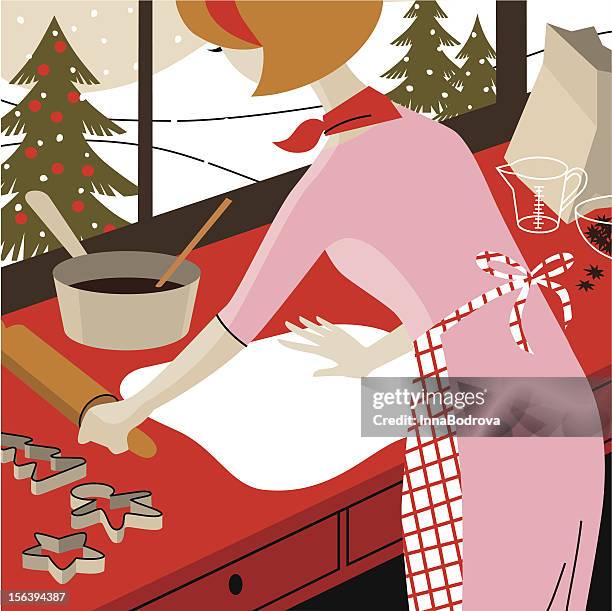 ilustraciones, imágenes clip art, dibujos animados e iconos de stock de navidad tareas. - molde cortador de galletas