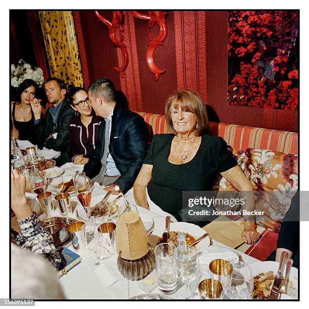 Lady Frederick Windsor, John Battsek, Suzy Murphy, Nick Love, and Lady Annabel Goldsmith are photographed at 5 Hertford Street, which is home to the...