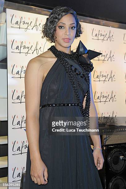Singer performs at Les Galeries Lafayettes Re-Open Ground Floor on November 14, 2012 in Berlin, Germany.