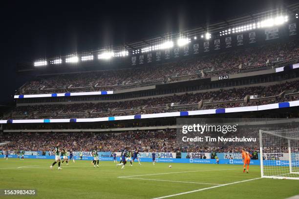 General view of the stadium during the second half of the pre season friendly match between the Chelsea and the Brighton & Hove Albion at Lincoln...