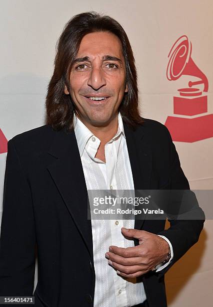 Singer Antonio Carmona arrives at the 2012 Latin Recording Academy Special Awards during the 13th annual Latin GRAMMY Awards at the Four Seasons...