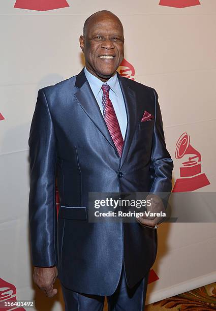 Singer Johnny Ventura arrives at the 2012 Latin Recording Academy Special Awards during the 13th annual Latin GRAMMY Awards at the Four Seasons Hotel...