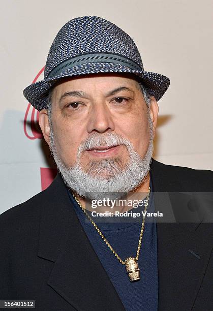 Recording artist Poncho Sanchez arrives at the 2012 Latin Recording Academy Special Awards during the 13th annual Latin GRAMMY Awards at the Four...