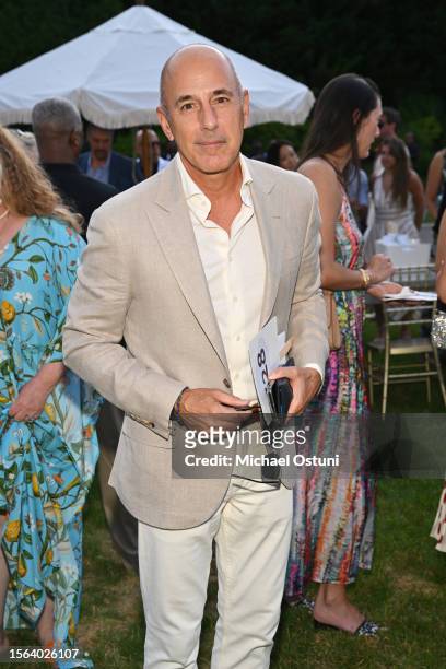 Matt Lauer attends the Southampton Animal Shelter's 14th Annual Unconditional Love Gala at The Muses on July 22, 2023 in Southampton, New York.
