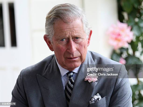 Prince Charles, Prince of Wales visits Waipiko Farm on November 15, 2012 in Feilding, New Zealand. The Royal couple are in New Zealand on the last...