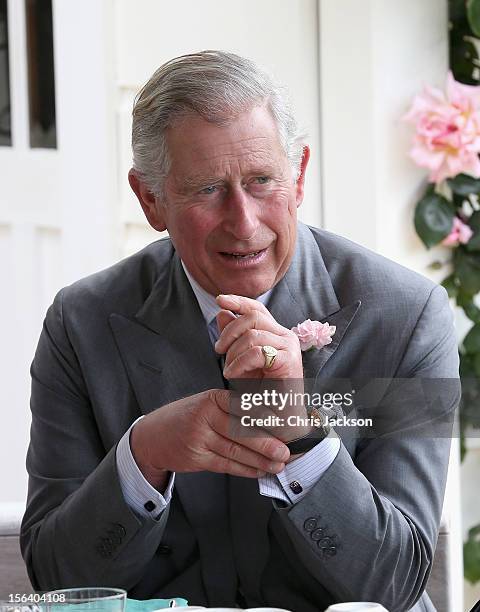 Prince Charles, Prince of Wales visits Waipiko Farm on November 15, 2012 in Feilding, New Zealand. The Royal couple are in New Zealand on the last...