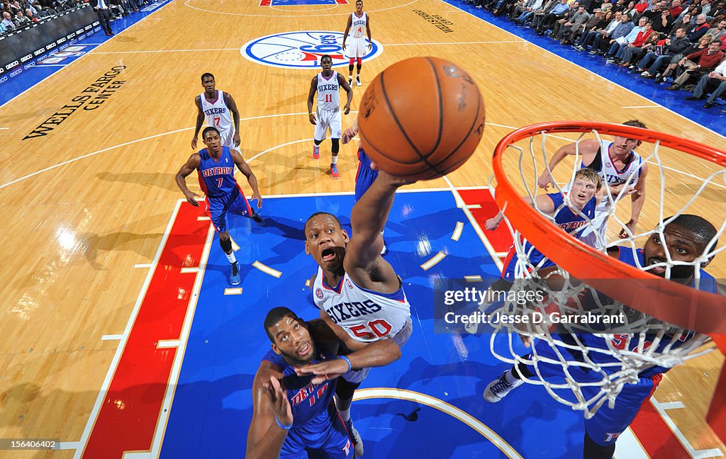 Detroit Pistons v Philadelphia 76ers