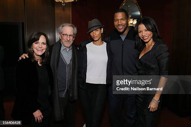 Actress Sally Field, director Steven Spielberg, Nicole Murphy, Michael Strahan and actress Gloria Reuben attend the special screening of Steven...