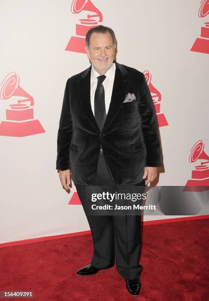 Personality Raul De Molina arrives at the 2012 Latin Recording Academy Person Of The Year honoring Caetano Veloso at the MGM Grand Garden Arena on...