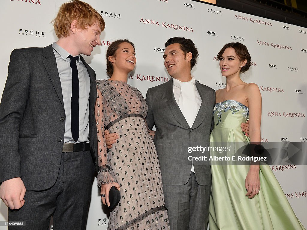 Premiere Of Focus Features' "Anna Karenina" - Red Carpet