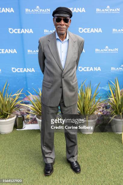 Morgan Freeman attends Oceana's 16th Annual SeaChange Summer Party at Waldorf Astoria Monarch Beach Resort and Club on July 22, 2023 in Dana Point,...