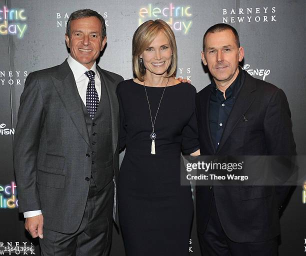 Walt Disney Company Chairman & CEO Bob Iger, Television Journalist Willow Bay, and Barney's CEO Mark Lee attend Barneys New York And Disney Electric...