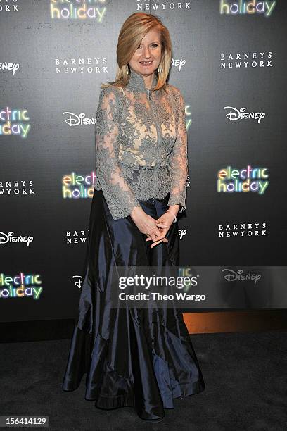 Arianna Huffington attends Barneys New York And Disney Electric Holiday Window Unveiling Hosted By Sarah Jessica Parker, Bob Iger, And Mark Lee on...