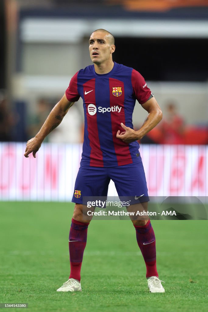 Oriol Romeu Oriol Romeu of FC Barcelona during the pre-season friendly match ...