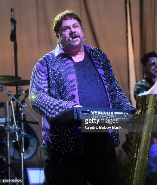 Harry Wayne Casey of KC & The Sunshine Band performs during the 2023 NJ Lottery Festival of Ballooning at Solberg Airport on July 29, 2023 in...