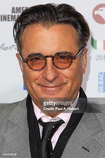 Actor Andy Garcia arrives to the 2012 Cinema Italian Style Opening Night Gala Screening Of "Caesar Must Die" at the Egyptian Theatre on November 14,...