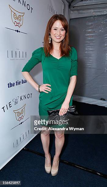 Ellie Kemper at the launch of Tie The Knot, a charity benefitting marriage equality through the sale of limited edition bowties available online at...
