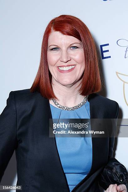 Kate Flannery at the launch of Tie The Knot, a charity benefitting marriage equality through the sale of limited edition bowties available online at...