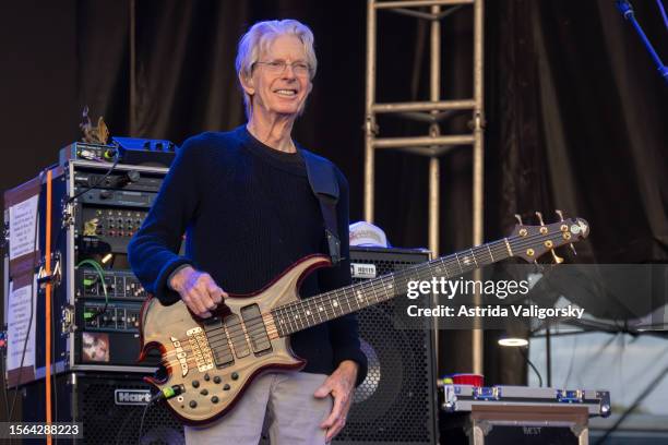 Phil Lesh performs as Phil Lesh & Friends during the Great South Bay Music Festival at Shorefront Park on July 22, 2023 in Patchogue, New York.