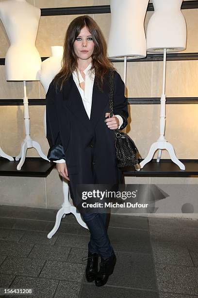 Lou Lesage attends the Maison Martin Margiela With H&M Collection Launch at H&M Champs Elysees on November 14, 2012 in Paris, France.