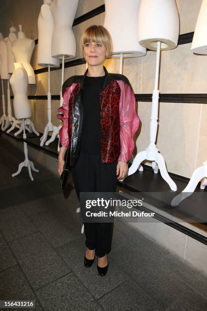 Marina Fois attends the Maison Martin Margiela With H&M Collection Launch at H&M Champs Elysees on November 14, 2012 in Paris, France.