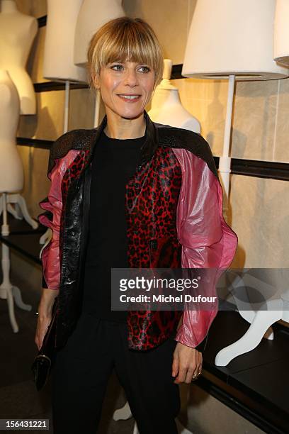 Marina Fois attends the Maison Martin Margiela With H&M Collection Launch at H&M Champs Elysees on November 14, 2012 in Paris, France.