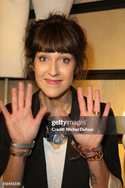 Daphné Bürki attends the Maison Martin Margiela With H&M Collection Launch at H&M Champs Elysees on November 14, 2012 in Paris, France.