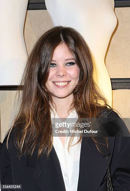 Lou Lesage attends the Maison Martin Margiela With H&M Collection Launch at H&M Champs Elysees on November 14, 2012 in Paris, France.