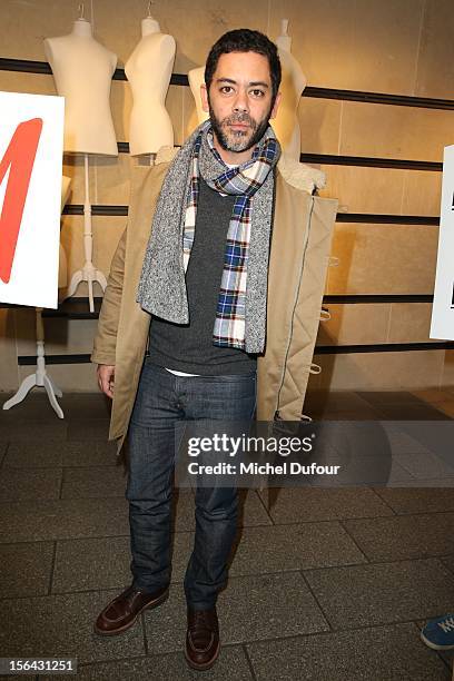 Manu Payet attends the Maison Martin Margiela With H&M Collection Launch at H&M Champs Elysees on November 14, 2012 in Paris, France.