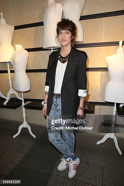 Daphné Bürki attends the Maison Martin Margiela With H&M Collection Launch at H&M Champs Elysees on November 14, 2012 in Paris, France.