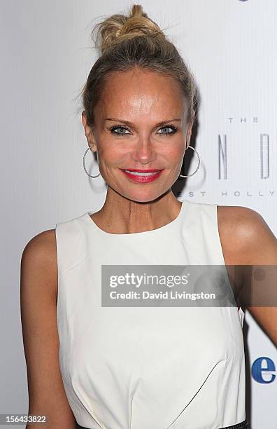 Actress Kristin Chenoweth attends the launch of Tie The Knot hosted by Jesse Tyler Ferguson and his partner Justin Mikita at The London West...