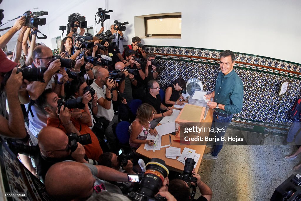 Spain's Voters Head To Polls For The 2023 General Elections