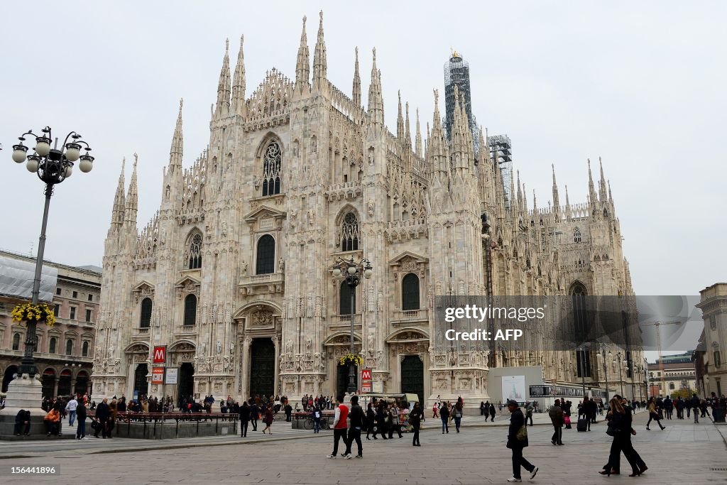 ITALY-MILAN-DUOPO-SPIRES-DONATION-RESTORATION