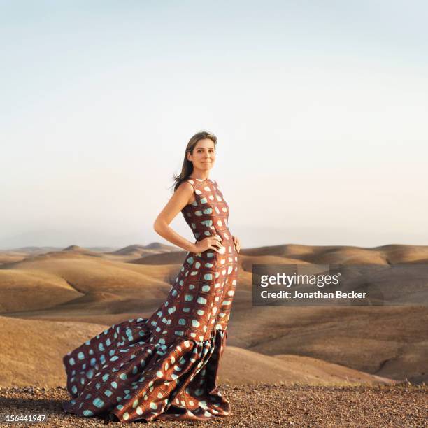 Granddaughter of and former creative director of Estee Lauder, Aerin Lauder is photographed for Town & Country Magazine on May 31, 2012 in Marrakech,...