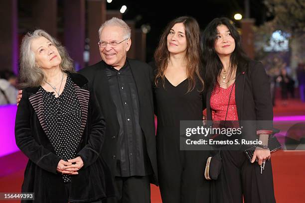 Martha Argerich, Stephen Kovacevich, Stephanie Argerich and Lyda Chen attend the 'Bloody Daughter' Premiere during the 7th Rome Film Festival at the...