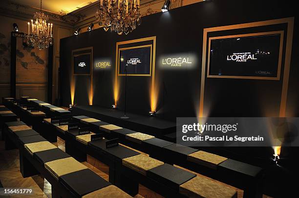 The l'Oreal new egerie presentation at Hotel D'Evreux on November 15, 2012 in Paris, France.