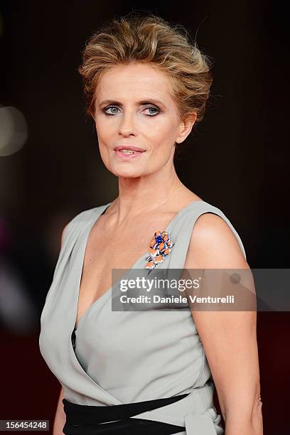 Isabella Ferrari attends the 'E La Chiamano Estate' Premiere during the 7th Rome Film Festival at the Auditorium Parco Della Musica on November 14,...