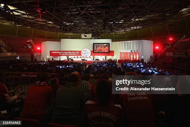 General view during the FC Bayern Muenchen general meeting at Audi Dome on November 15, 2012 in Munich, Germany.