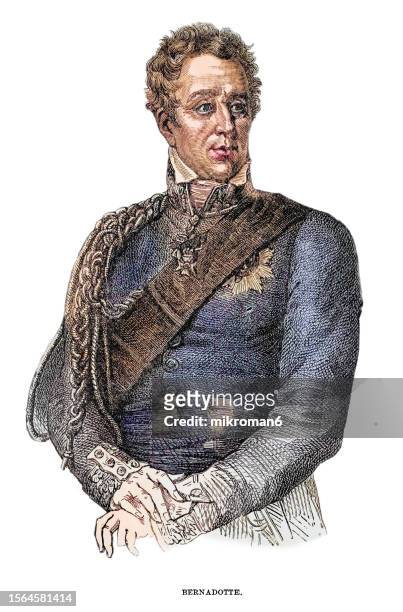 portrait of charles xiv john ( 26 january 1763 – 8 march 1844) king of sweden and norway from 1818 until his death in 1844 - charles xiv john of sweden stock pictures, royalty-free photos & images