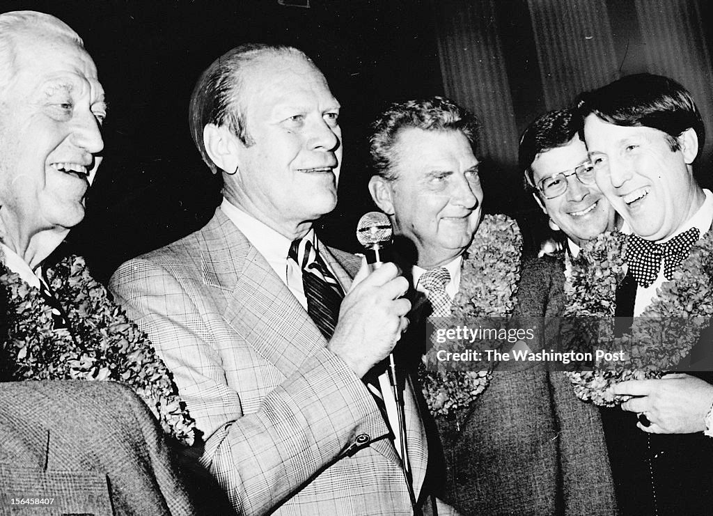 President Gerald Ford honors retiring members of Congress