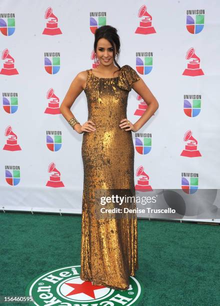 Actress Odalys Garcia arrives at the 13th annual Latin GRAMMY Awards held at the Mandalay Bay Events Center on November 15, 2012 in Las Vegas, Nevada.