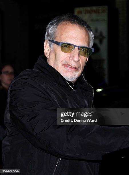 Donald Fagen leaves "The Late Show with David Letterman" at Ed Sullivan Theater on November 15, 2012 in New York City.