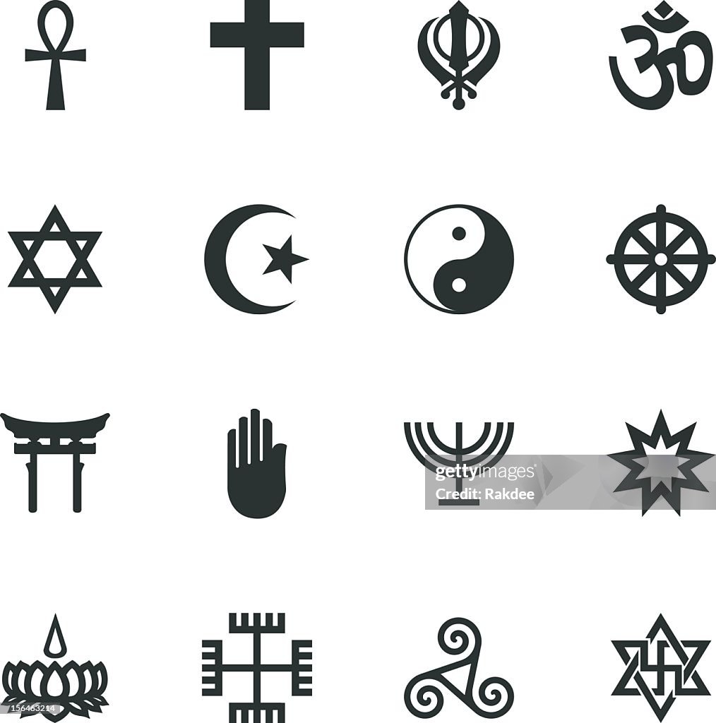 Religion Silhouette Icons